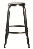 Dime Industrial Iron Lacquered Tall Bar Stool
